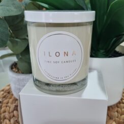 XL Glass With White Lid / Holds 395gms